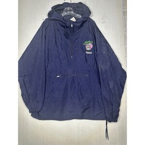 RARE Vintage Dexters Laboratory Embroidered Lightweight Half-Zip Jacket Size: XL